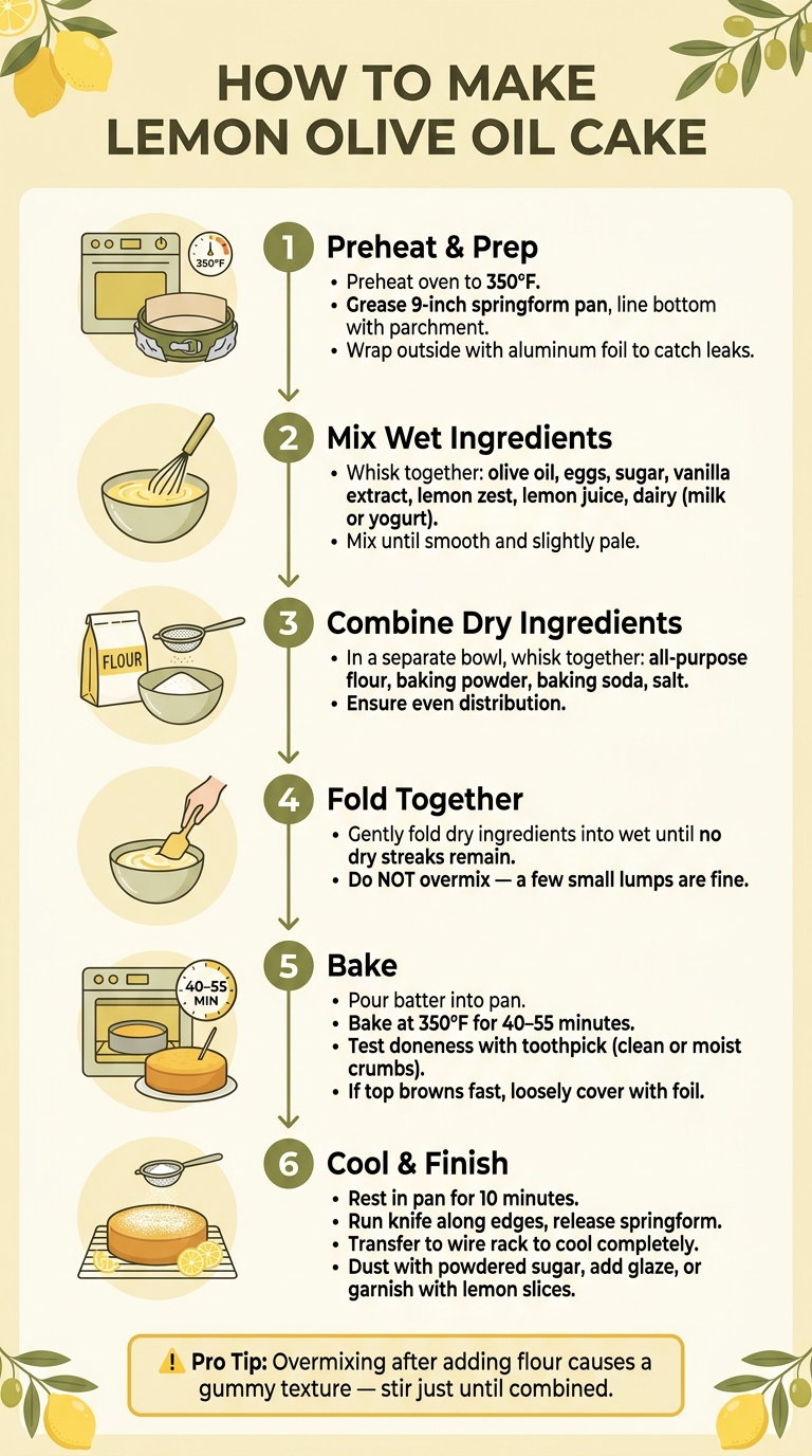 How to Make Lemon Olive Oil Cake: Step-by-Step Visual Guide