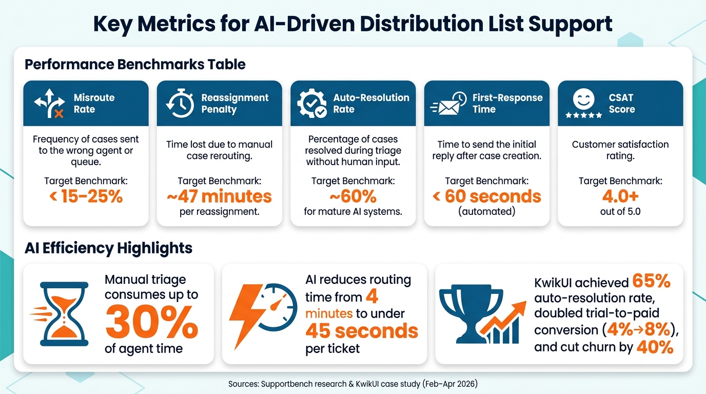 Key Metrics for AI-Driven Distribution List Support