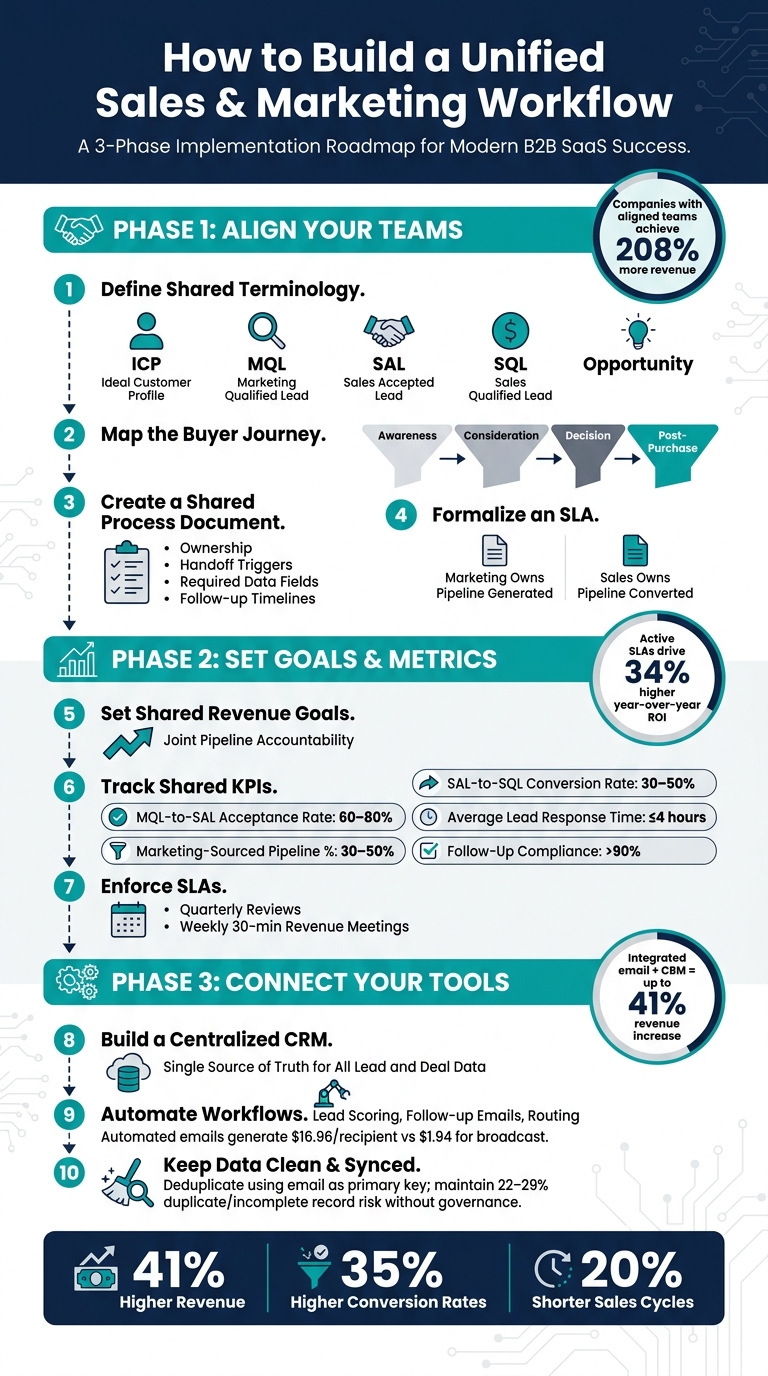 Sales & Marketing Alignment: Unified Workflow Implementation Roadmap