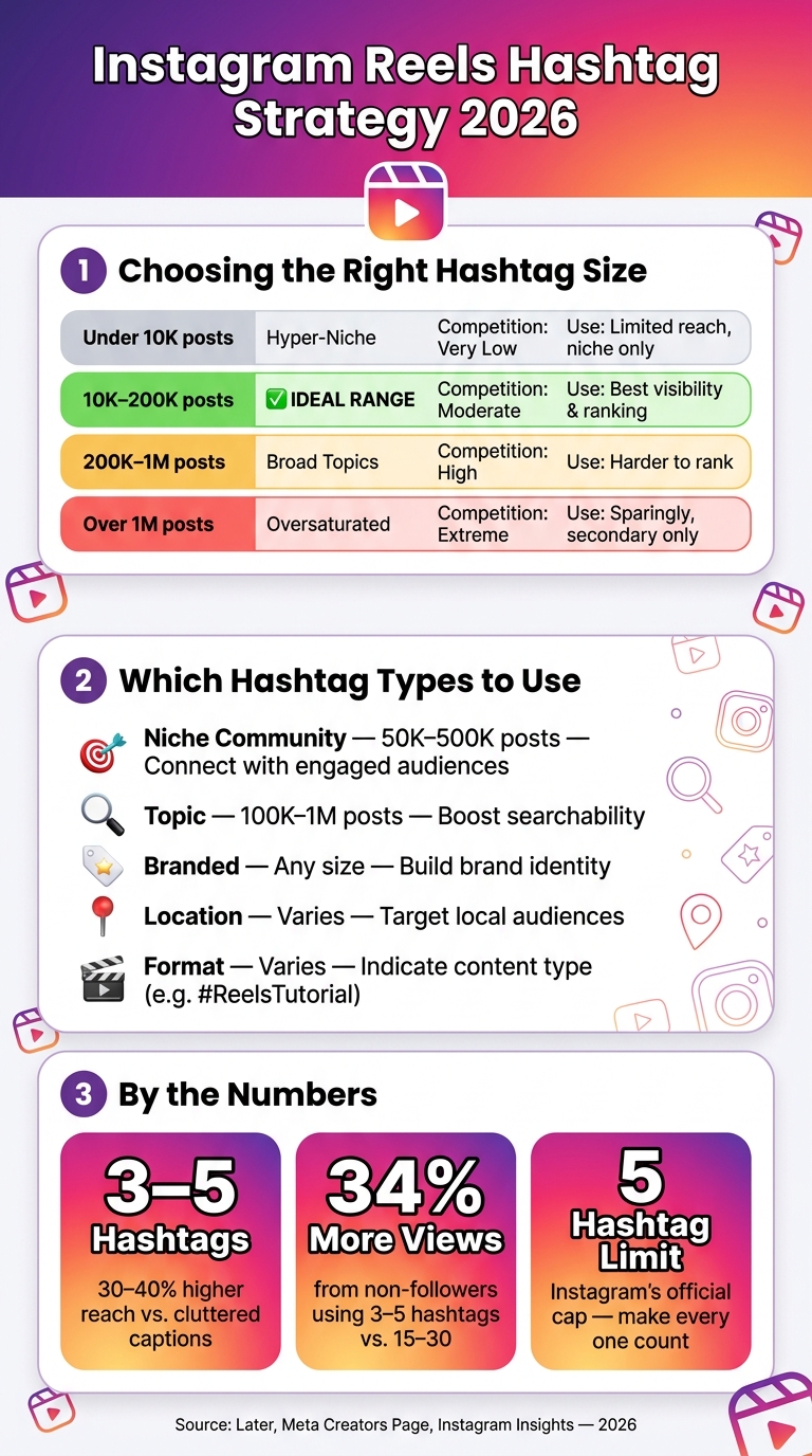 Instagram Reels Hashtag Strategy 2026: What Works & What Doesn't