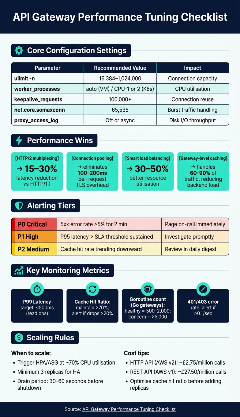 API Gateway Performance Tuning: Key Parameters &amp; Benchmarks