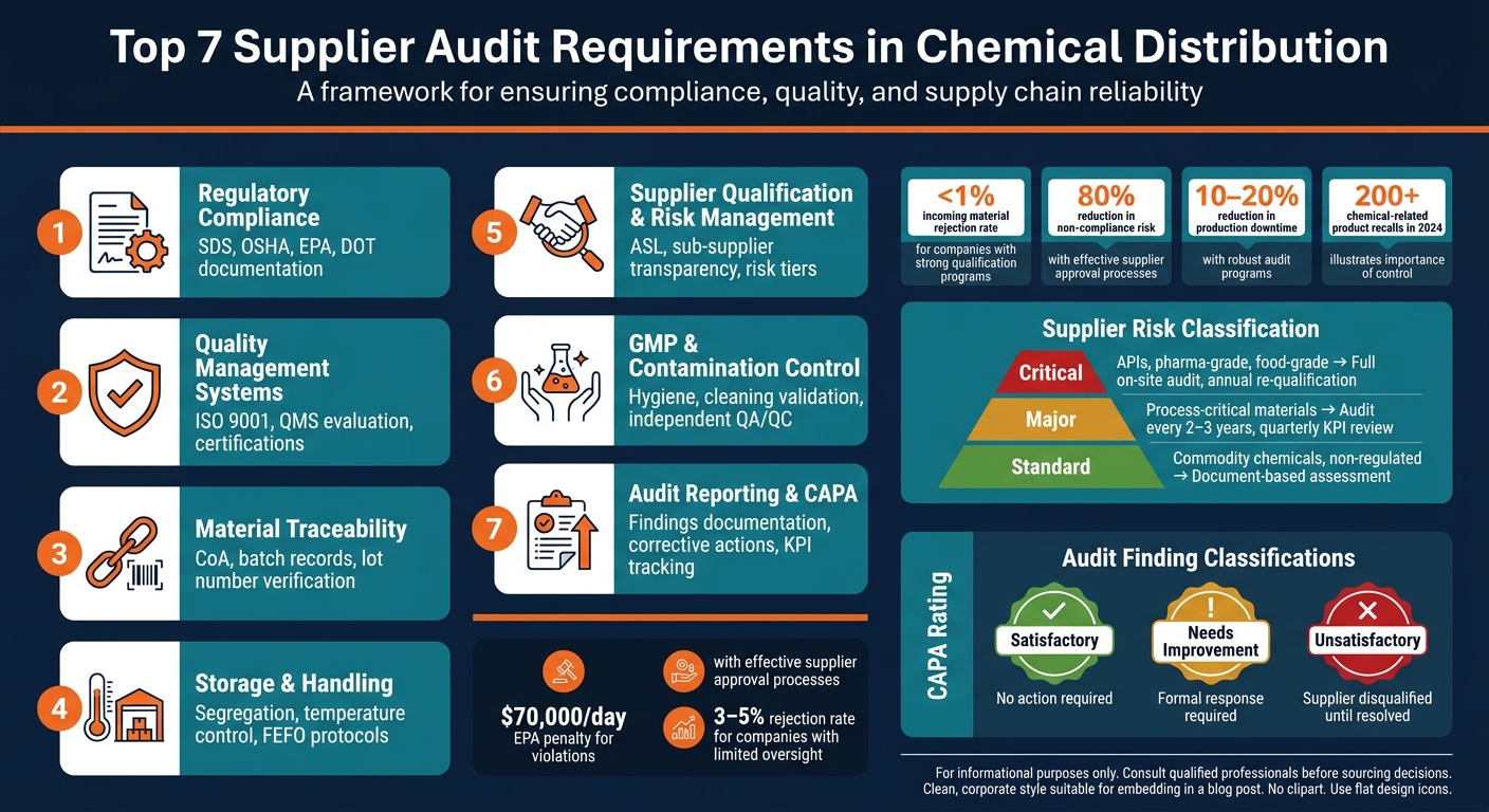 Supplier Audit: Strong vs. Weak Practices in Chemical Distribution