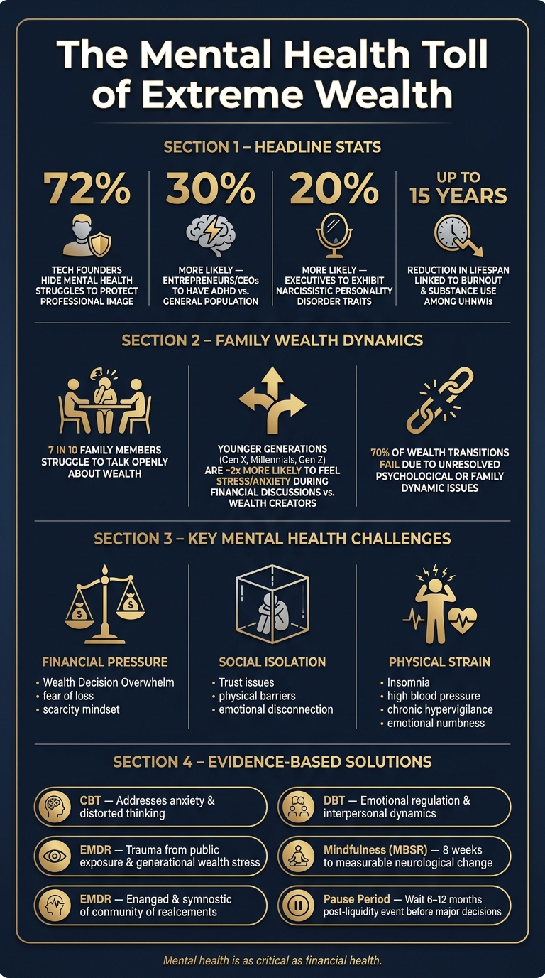 Mental Health Toll of Extreme Wealth: Key Statistics & Impacts