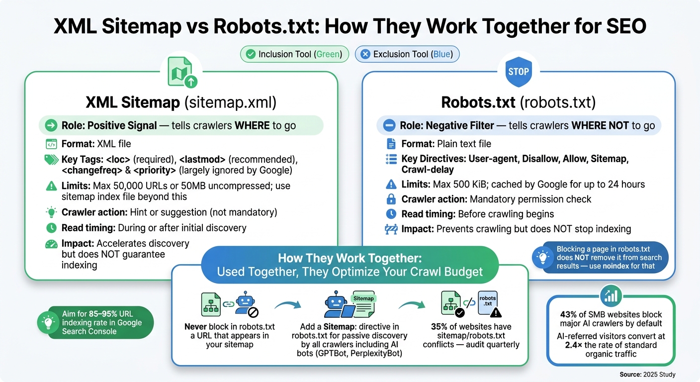 XML Sitemap vs Robots.txt: How They Work Together for SEO
