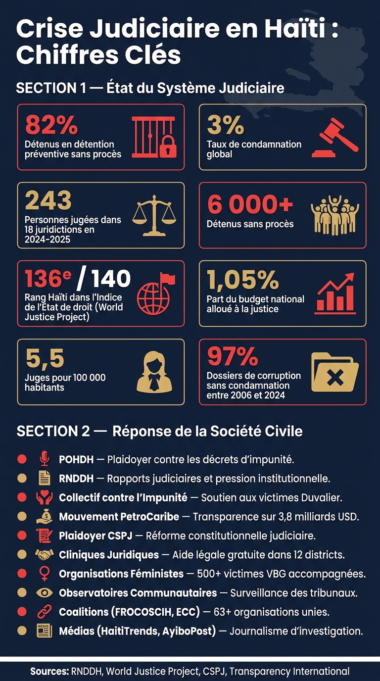 Crise Judiciaire en Haïti : Chiffres Clés et Actions de la Société Civile