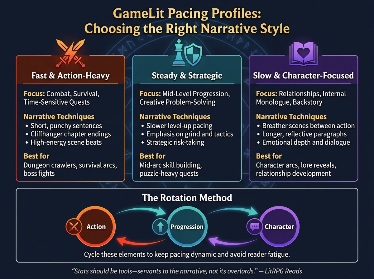 GameLit Pacing Profiles: Choosing the Right Narrative Style