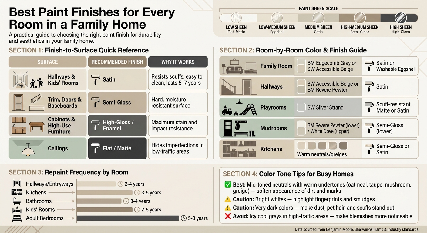 Best Paint Finishes for Every Room in a Family Home