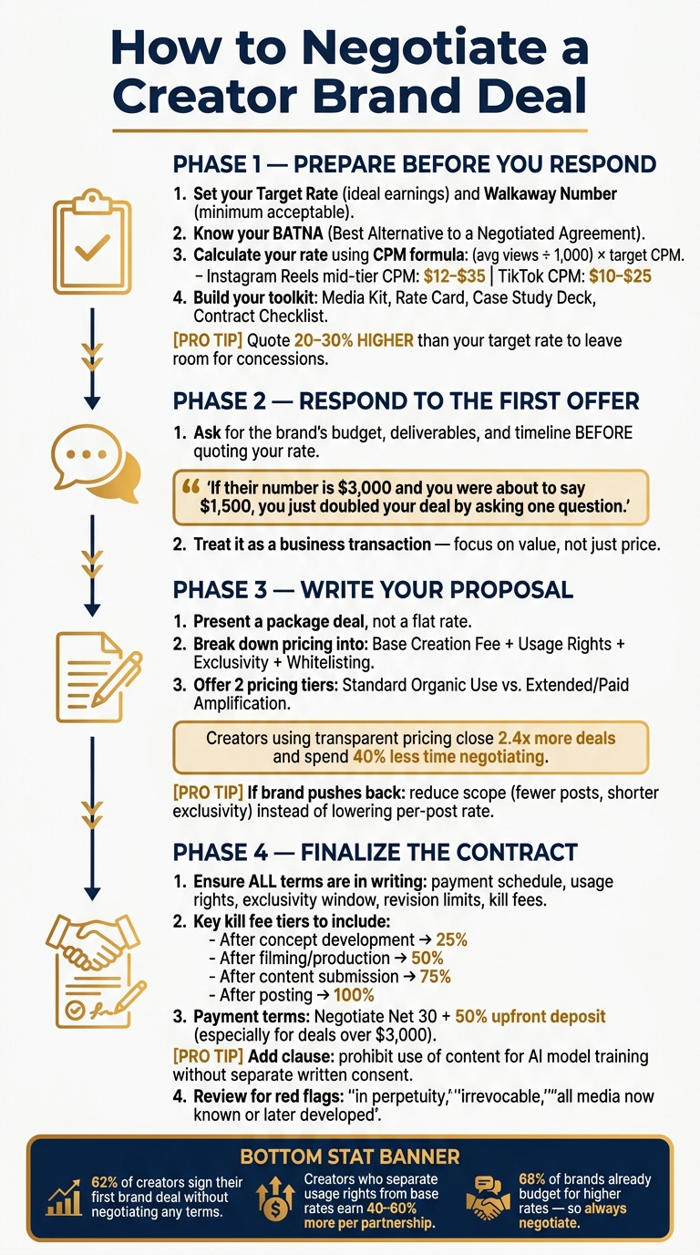 How to Negotiate a Creator Brand Deal: Step-by-Step Guide