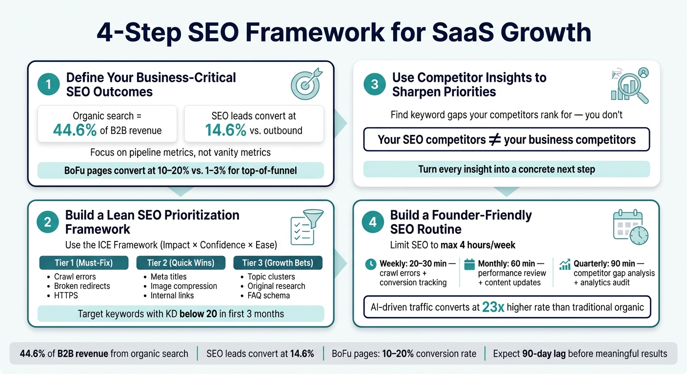4-Step SEO Framework for SaaS Growth