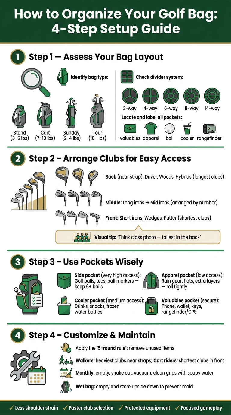 How to Organize Your Golf Bag: 4-Step Setup Guide