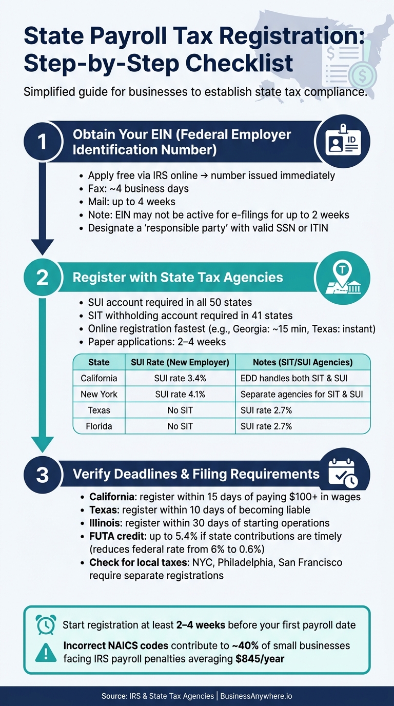State Payroll Tax Registration: Step-by-Step Checklist