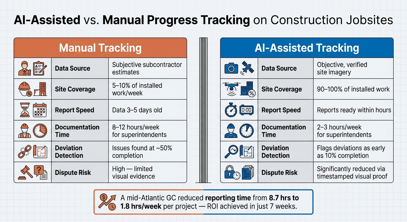 AI vs. Manual Tracking on Construction Jobsites: Key Metrics Compared
