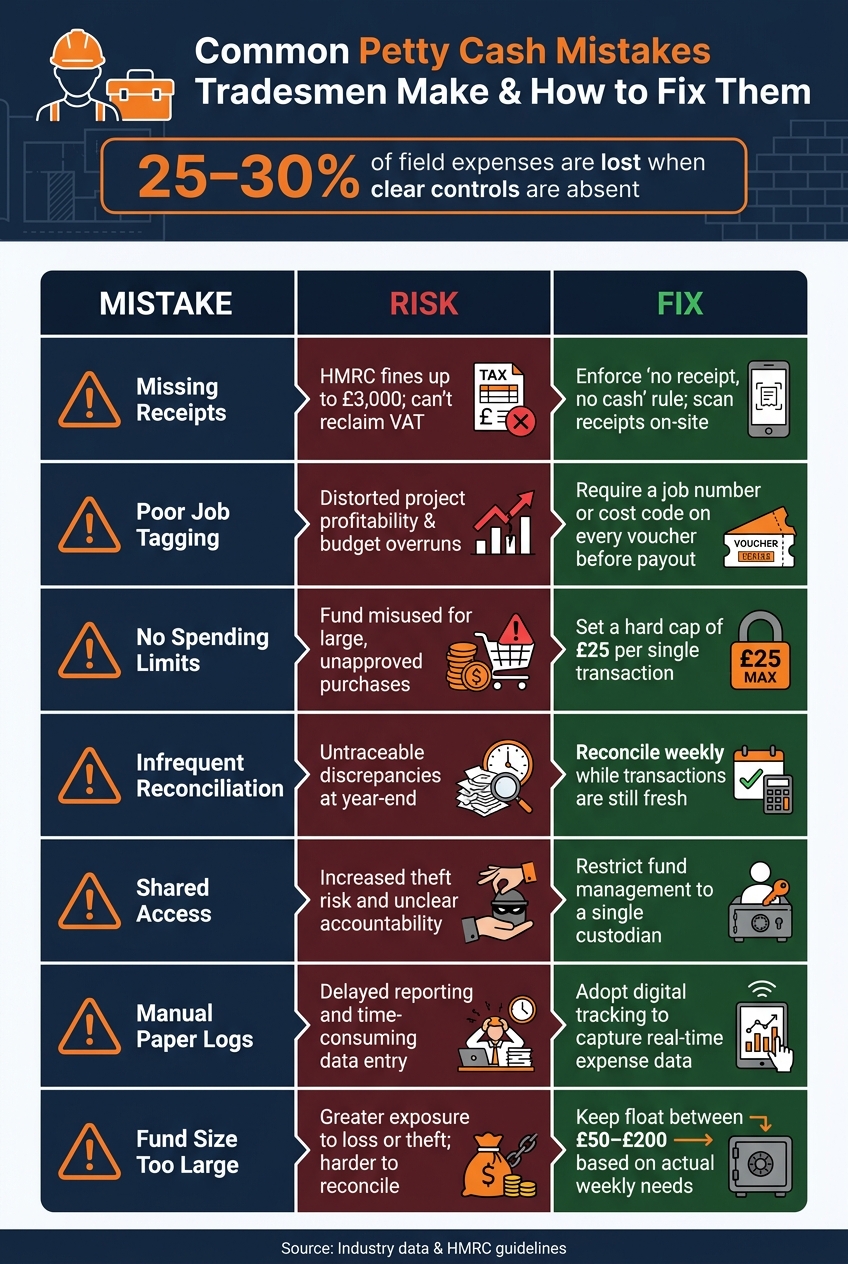 Common Petty Cash Mistakes Tradesmen Make (And How to Fix Them)