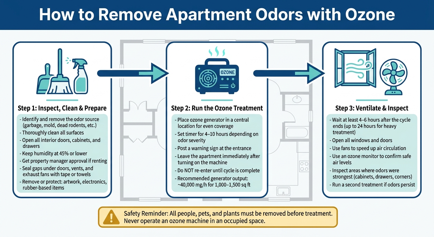 How to Use Ozone to Remove Apartment Odors: Step-by-Step Guide