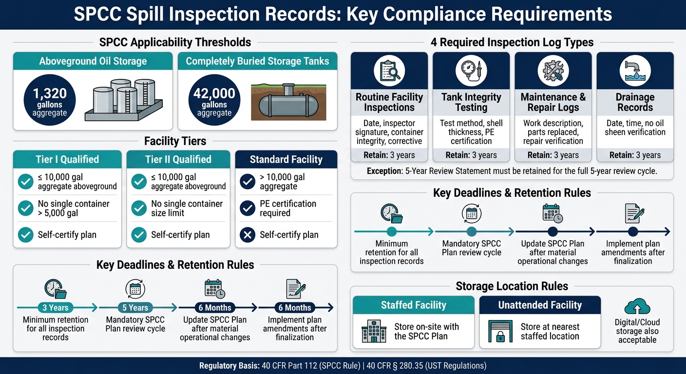SPCC Inspection Records: Key Requirements at a Glance