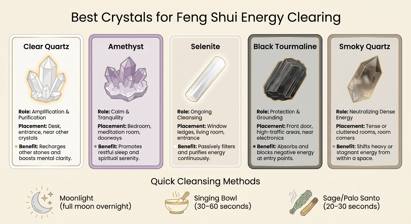 Best Crystals for Feng Shui: Properties & Placements at a Glance