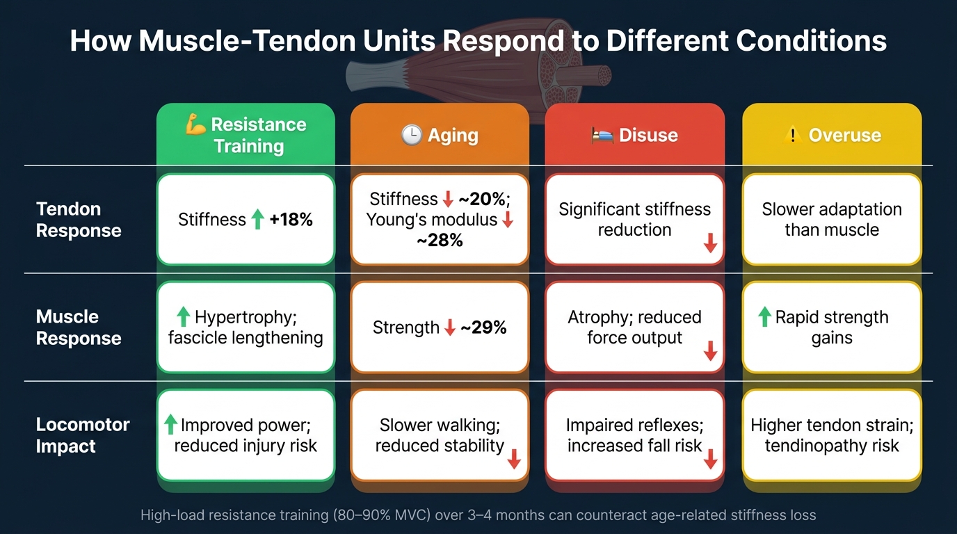 Muscle-Tendon Unit: How It Responds to Training, Aging, Disuse & Overuse