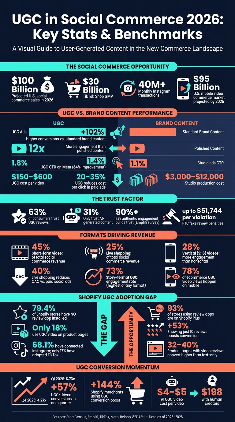 UGC in Social Commerce 2026: Key Stats & Benchmarks