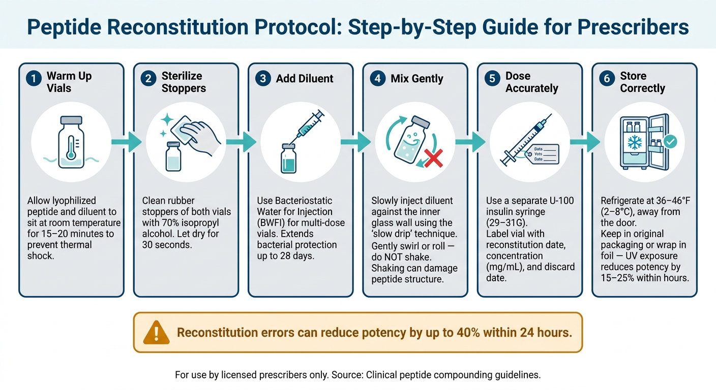 Peptide Reconstitution Protocol: Step-by-Step Guide for Prescribers