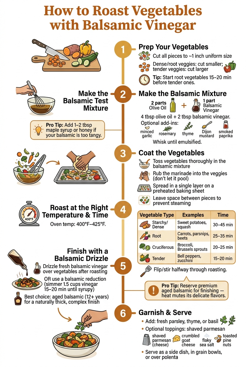 How to Roast Vegetables with Balsamic Vinegar: Step-by-Step Guide