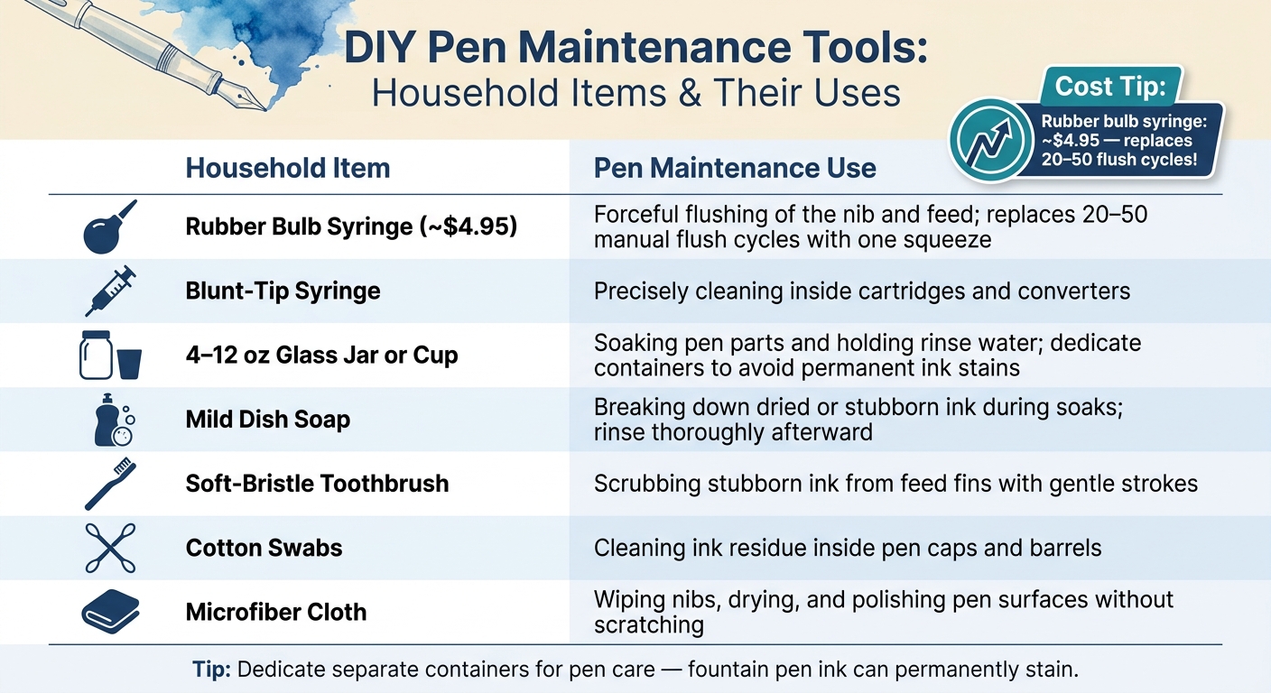 DIY Pen Maintenance Tools: Household Items & Their Uses