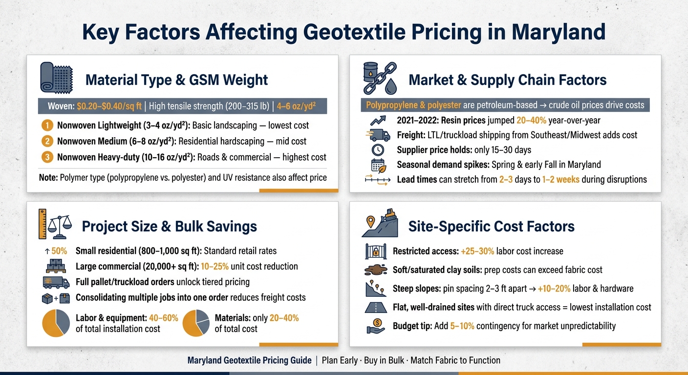Woven vs. Nonwoven Geotextiles: Cost & Performance Comparison