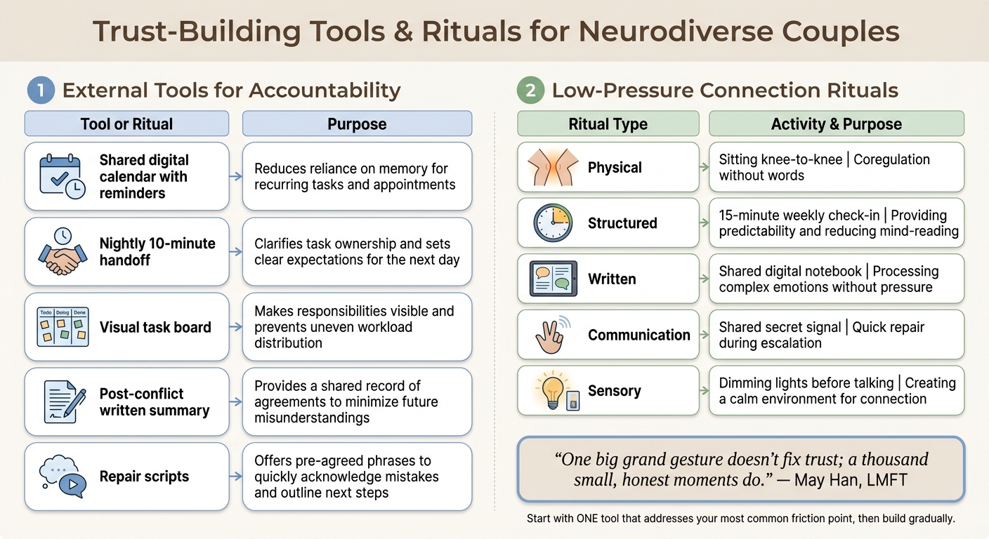 Trust-Building Tools & Rituals for Neurodiverse Couples