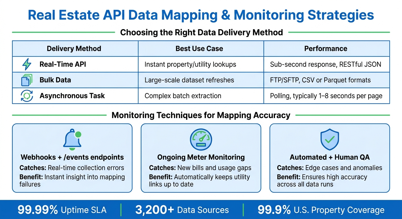 Utility Provider Data Mapping: Delivery Methods & Monitoring Techniques Compared