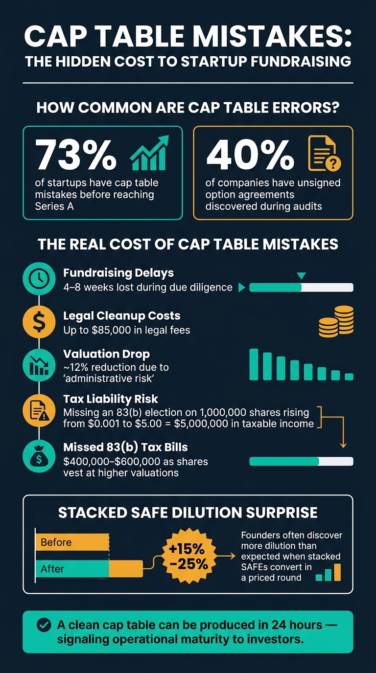 Cap Table Mistakes: The Hidden Cost to Startup Fundraising