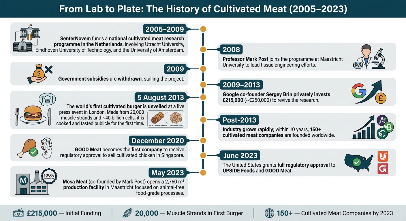 From Lab to Plate: The History of Cultivated Meat (2005–2023)
