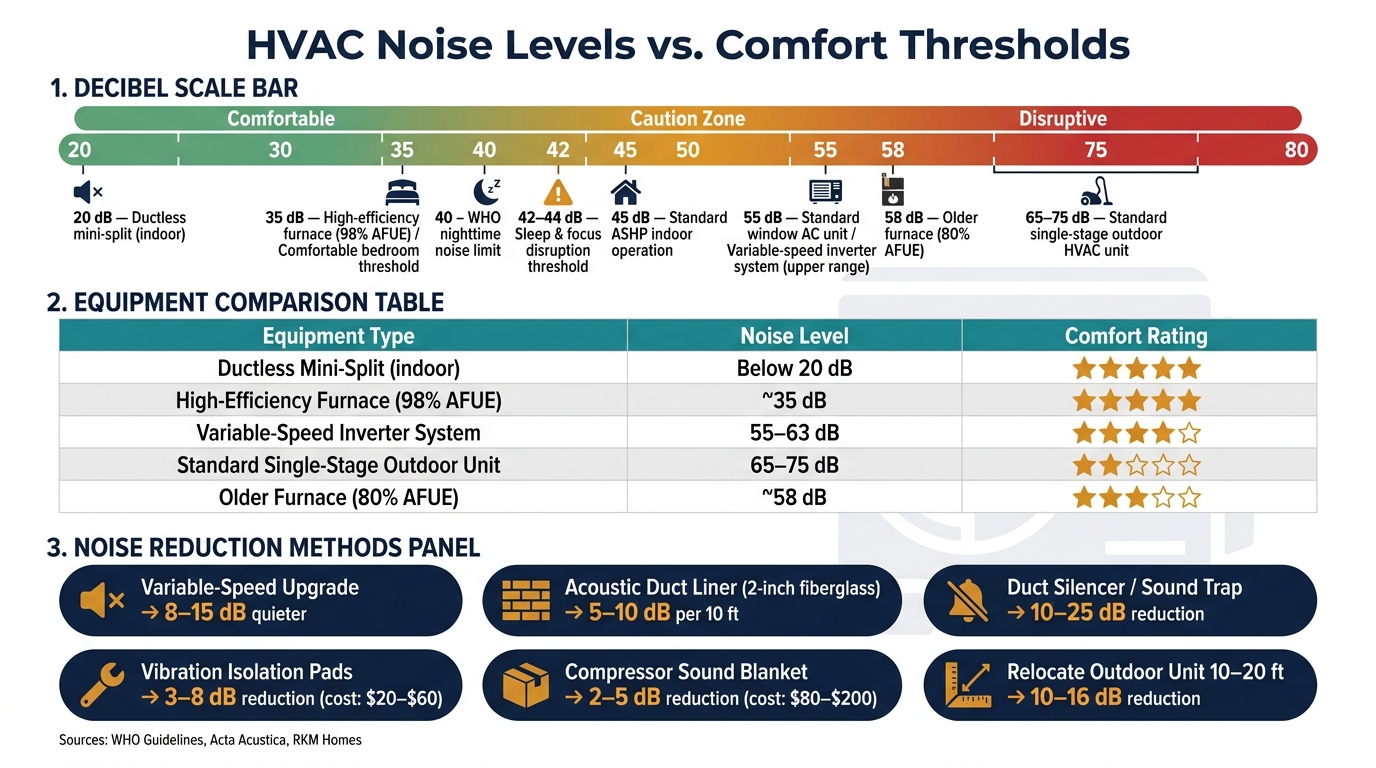 HVAC Noise Levels vs. Comfort Thresholds: What's Too Loud?