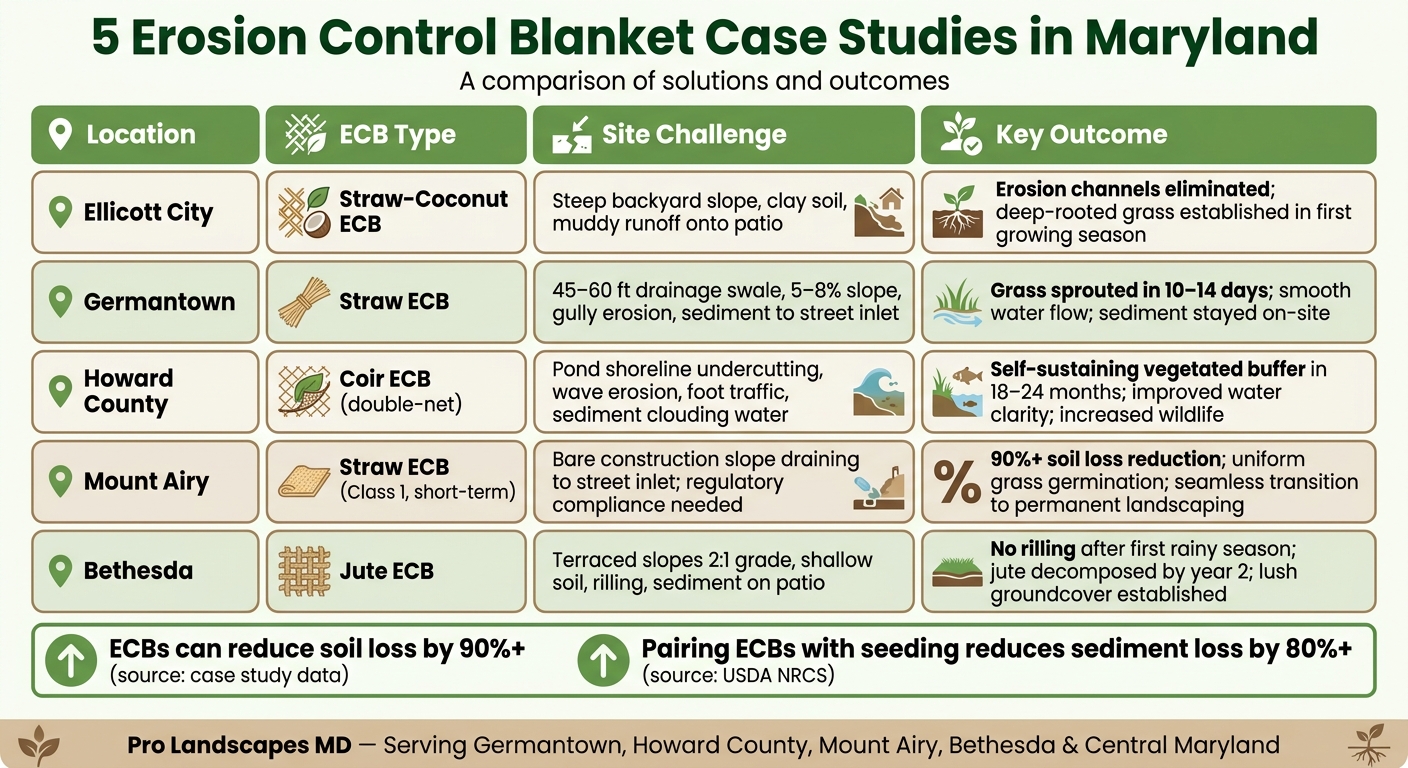 5 ECB Case Studies: Maryland Erosion Control Solutions at a Glance