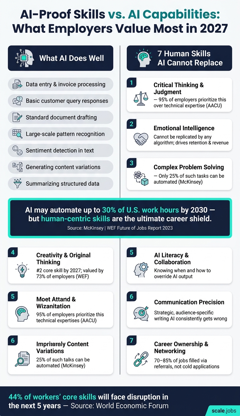 AI-Proof Skills vs. AI Capabilities: What Employers Value Most in 2027