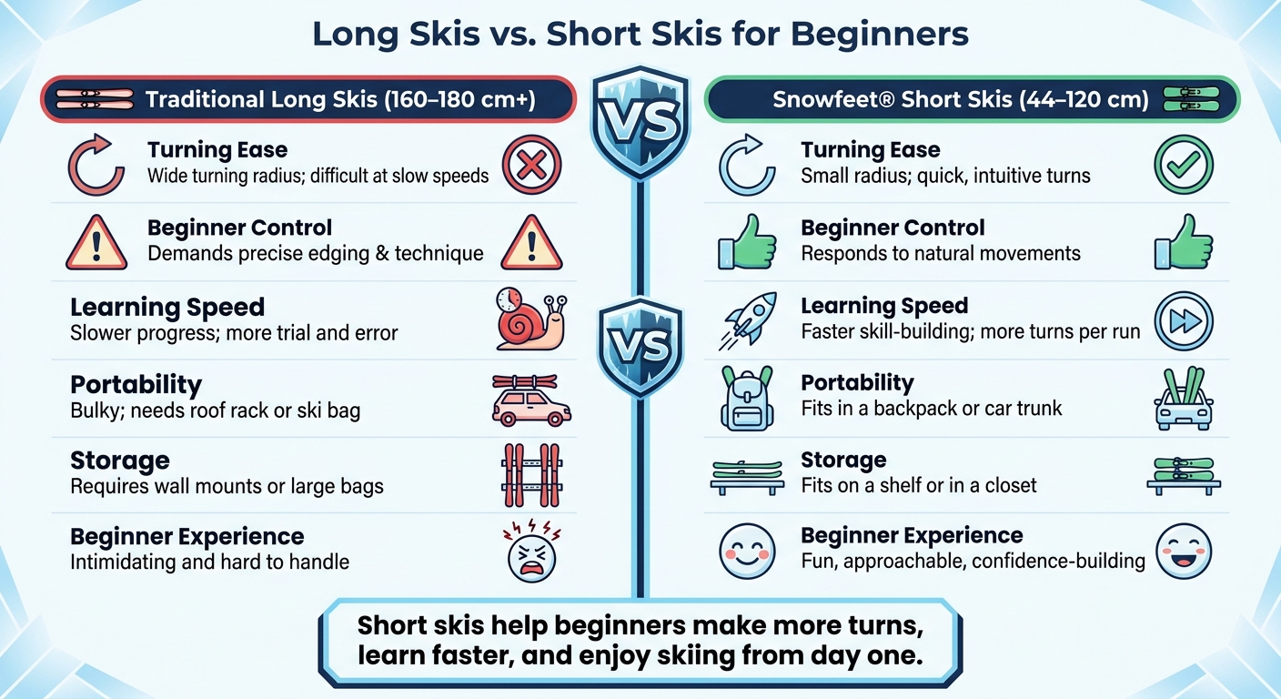 Long Skis vs. Short Skis: Which Is Better for Beginners?