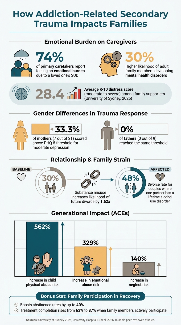 Secondary Trauma & Addiction: Key Statistics on Family Impact