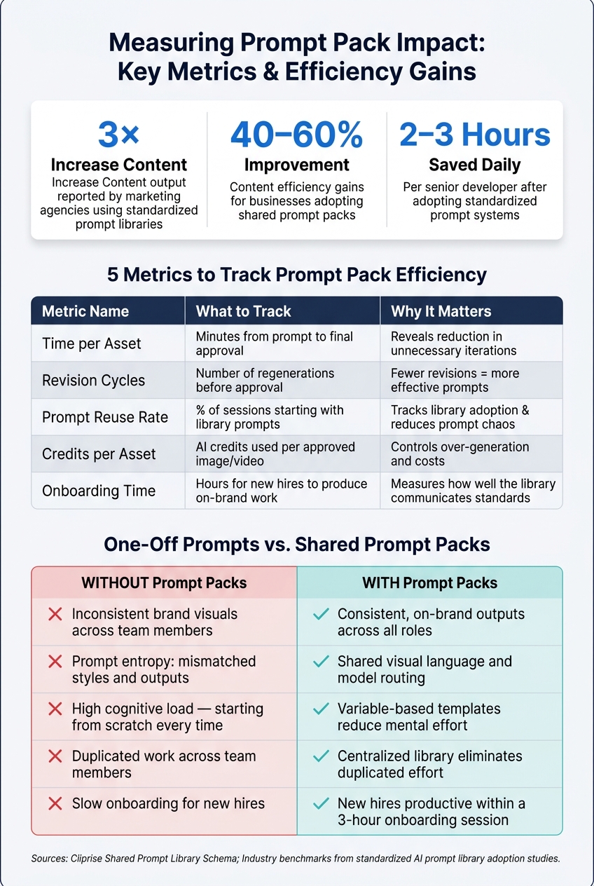 Prompt Pack Workflow: Roles, Metrics & Efficiency Gains