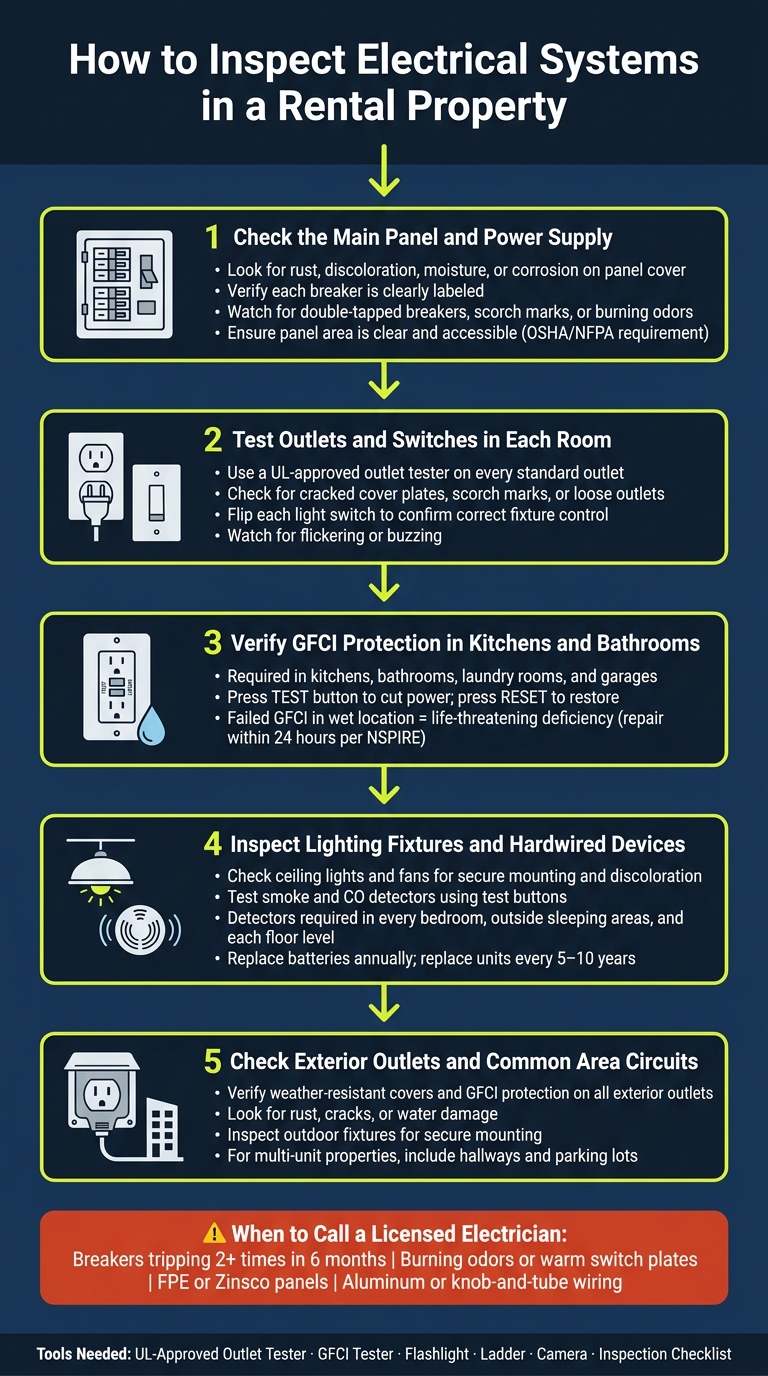 How to Inspect Electrical Systems in a Rental Property: 5-Step Guide