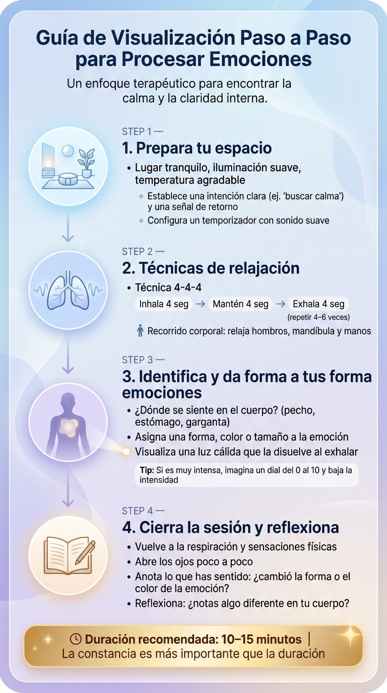 Guía de Visualización Paso a Paso para Procesar Emociones