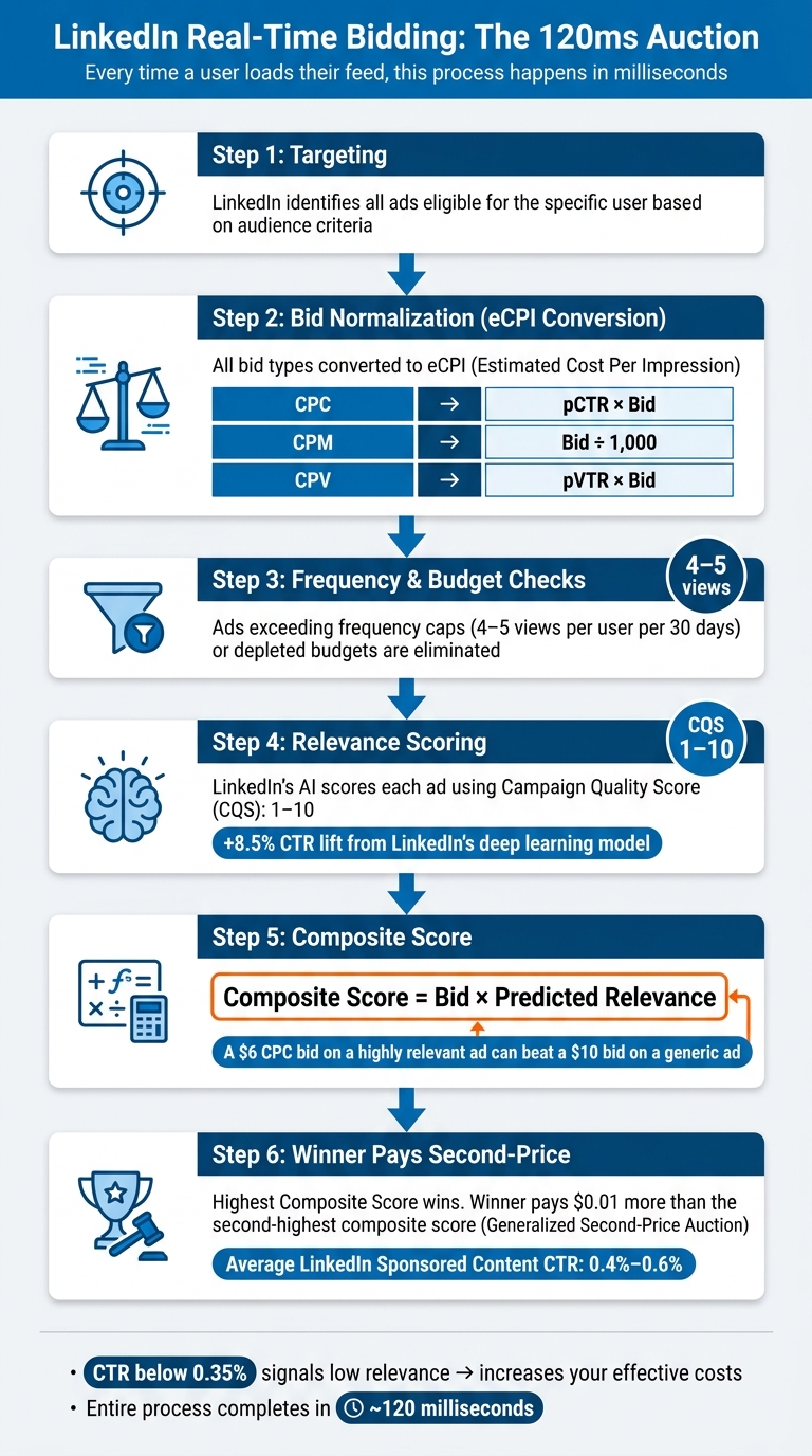 How LinkedIn Real-Time Bidding Works: The 120ms Auction Process