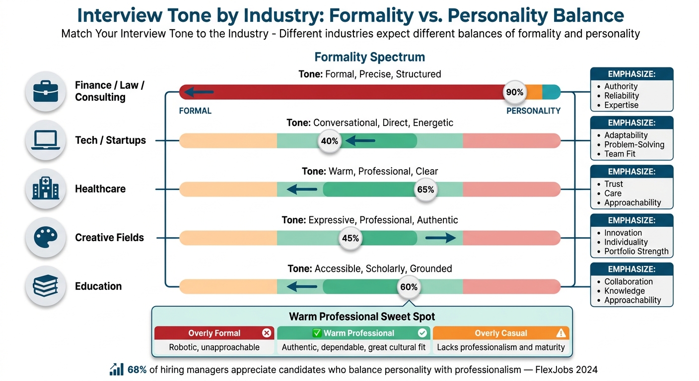 Interview Tone by Industry: Formality vs. Personality Balance