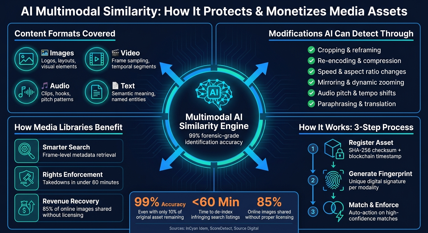AI Multimodal Similarity: How It Protects & Monetizes Media Assets