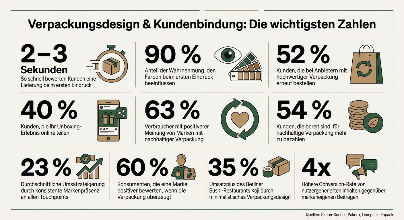 Verpackungsdesign & Kundenbindung: Die wichtigsten Zahlen
