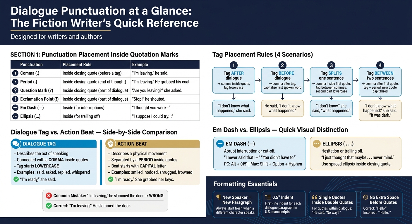 Dialog Rules Dialogue Punctuation: The Fiction Writer’s Guide to Cleaner Scenes ...