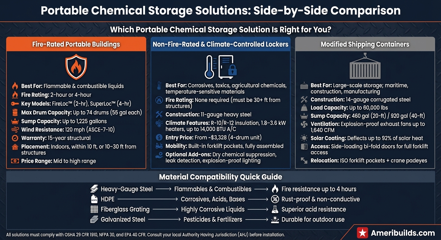 Best Portable Chemical Storage Solutions - Ameribuilds