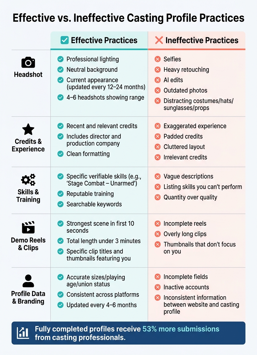 Effective vs. Ineffective Casting Profile Practices