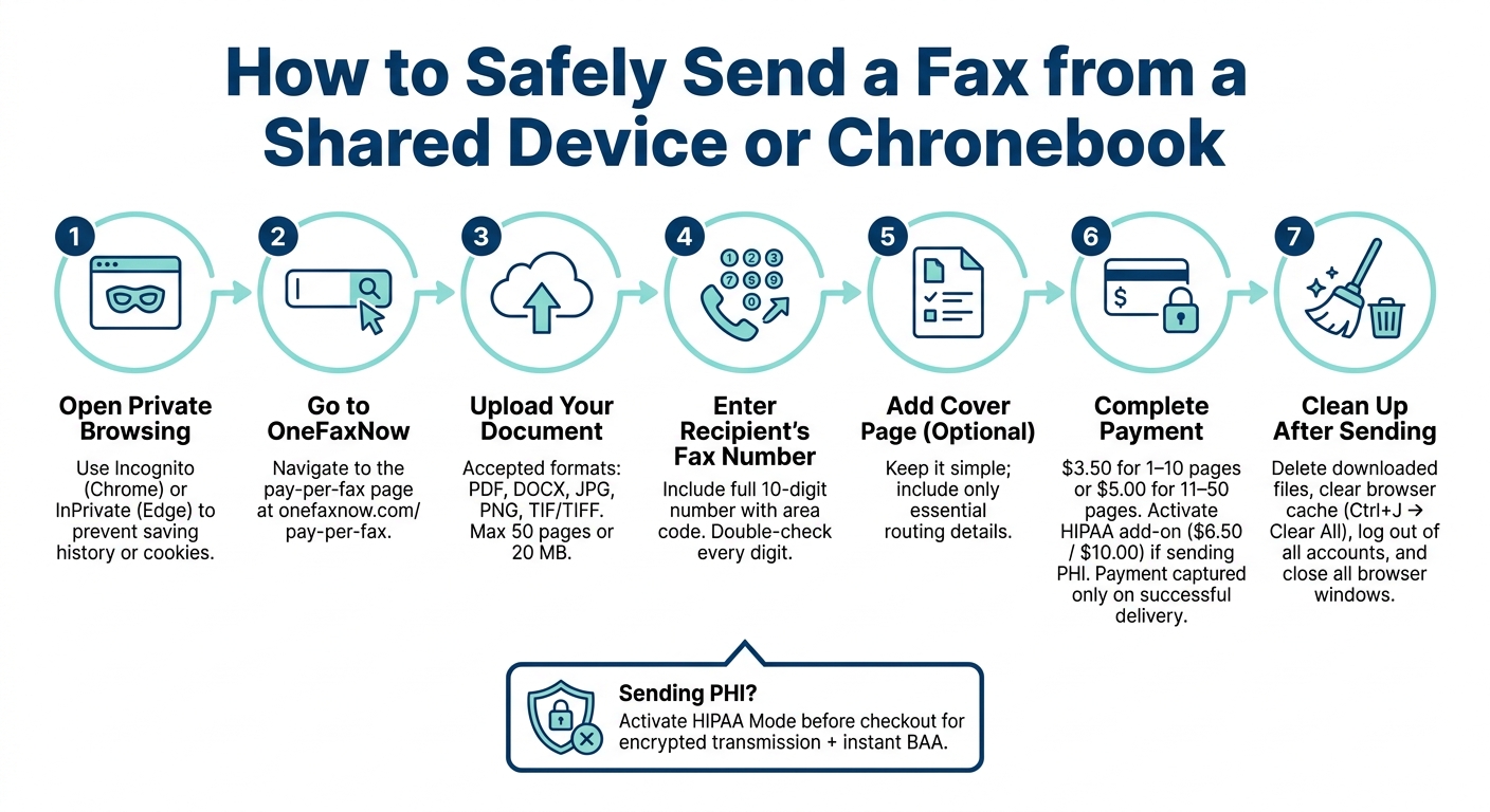 How to Safely Send a Fax from a Shared Device or Chromebook