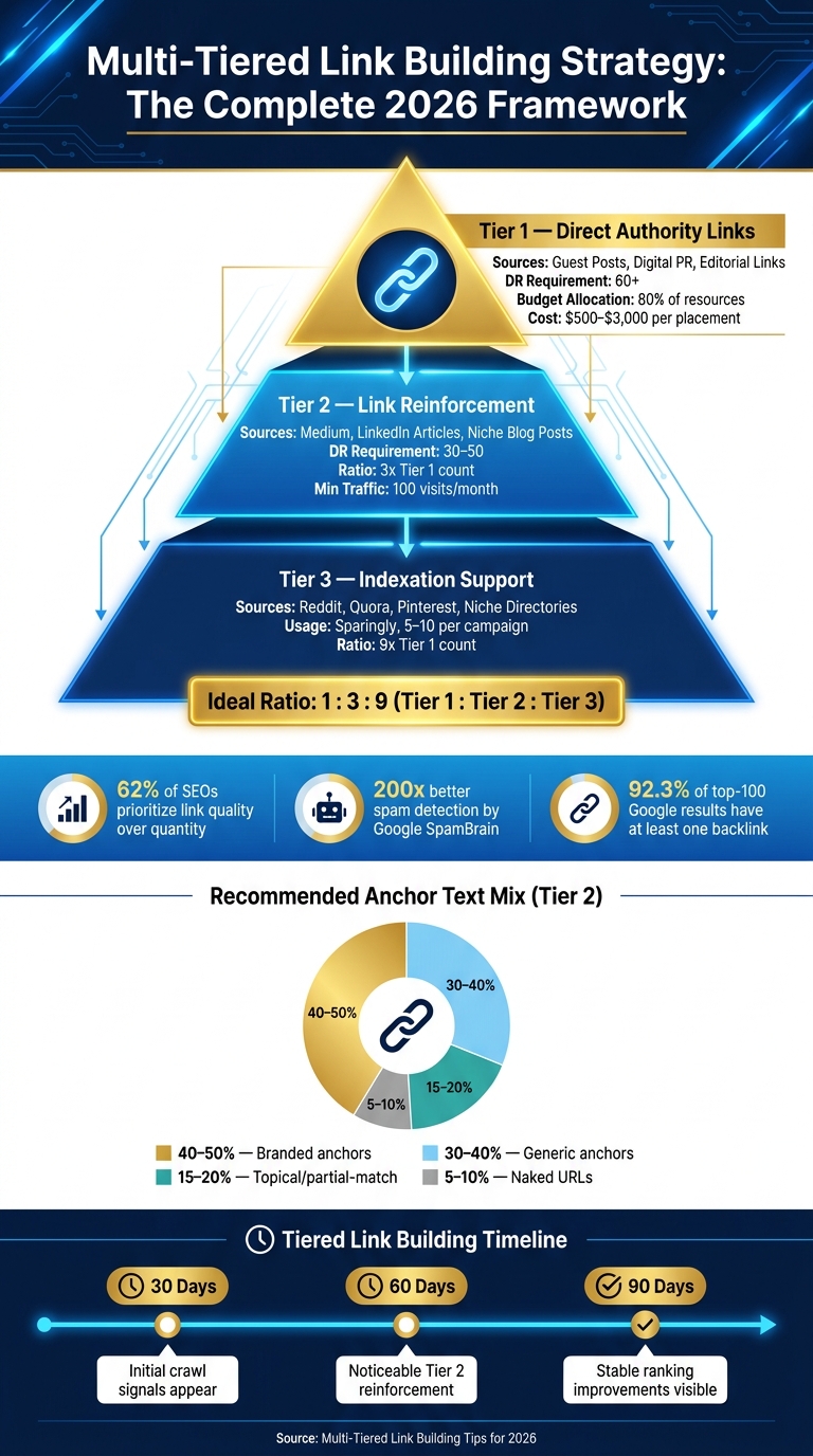 Multi-Tiered Link Building Strategy: The Complete 2026 Framework