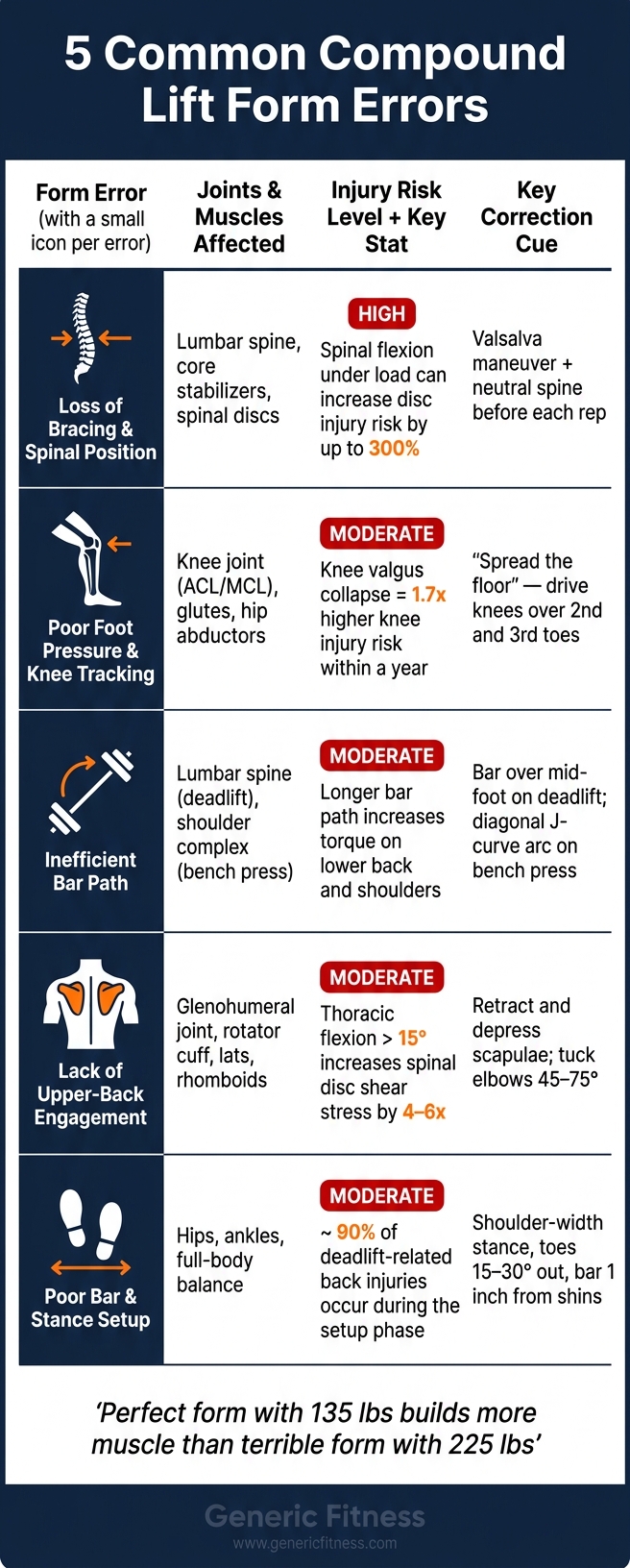 5 Common Compound Lift Form Errors: Mistakes, Risks & Fixes