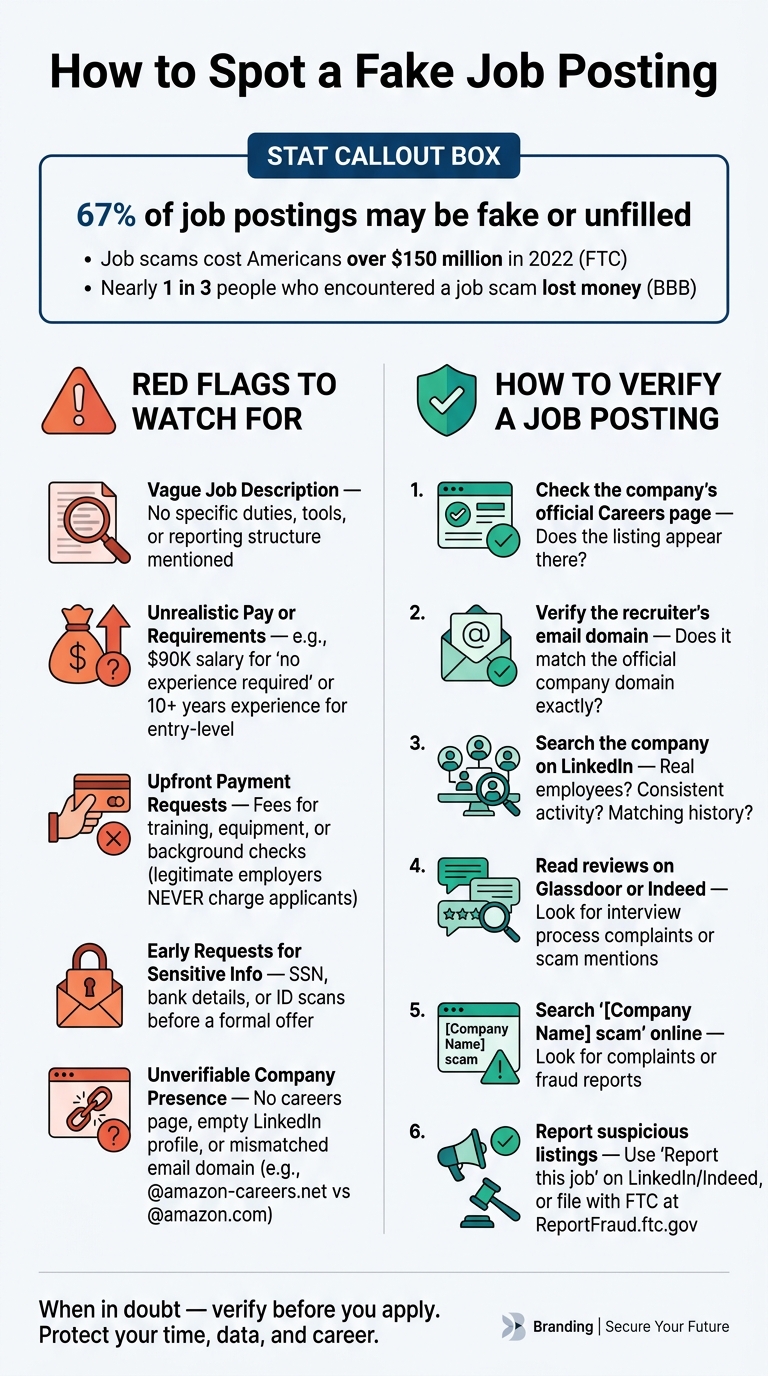 How to Spot a Fake Job Posting: Red Flags & Verification Steps