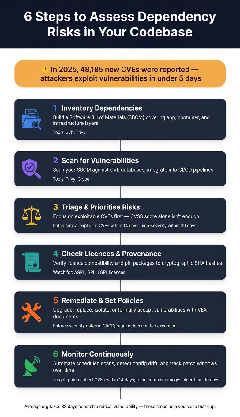 6-Step Framework to Assess Dependency Risks in Your Codebase